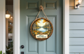 Welcome Relax & Unwind Door Hanger Round | Fall Nature Front Door Decor