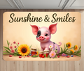 Sunshine & Smiles Piglet Bathroom, Kitchen & Entryway Sizes