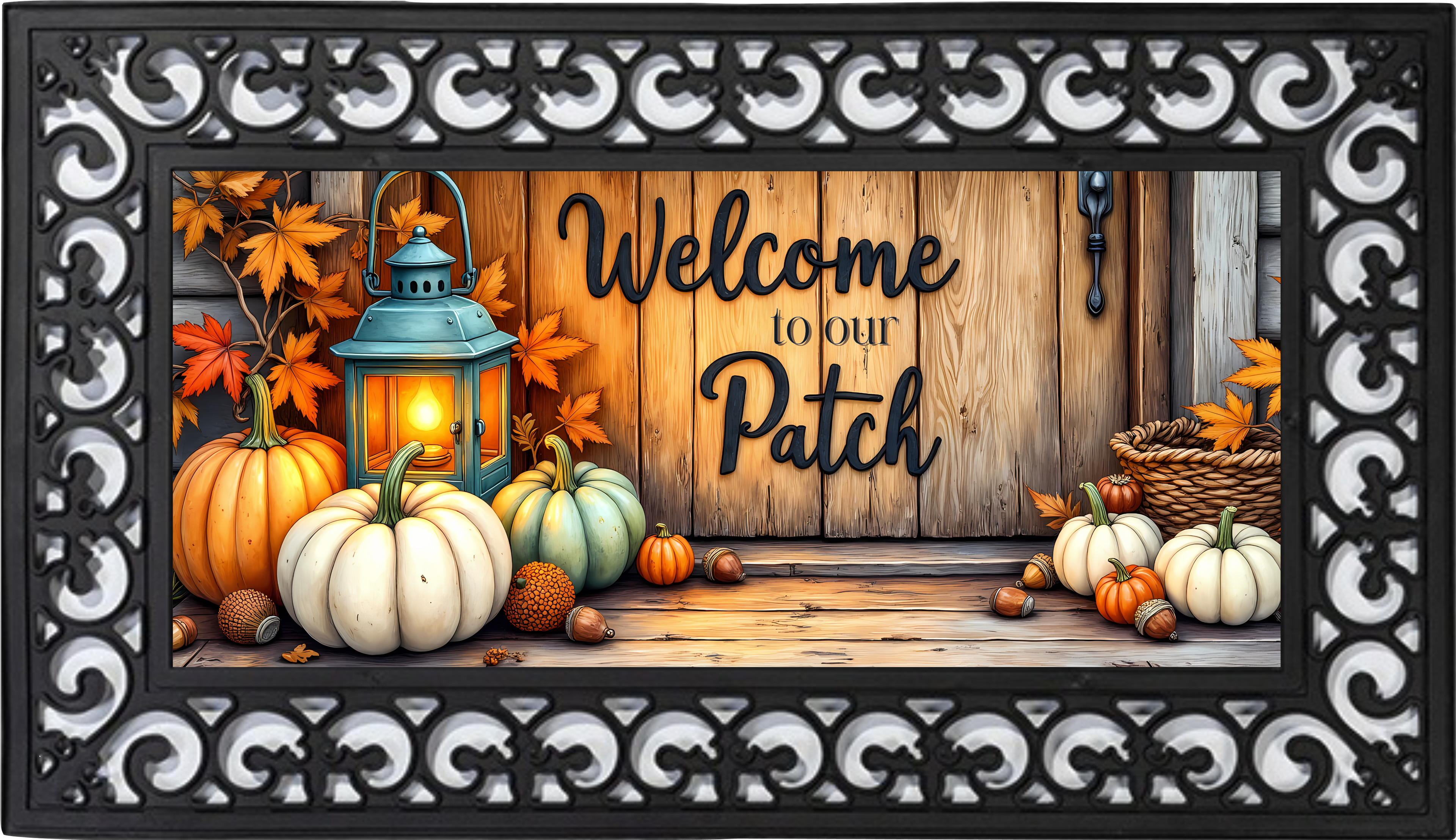 Welcome to Our Patch – Fall Porch Mat Insert Only