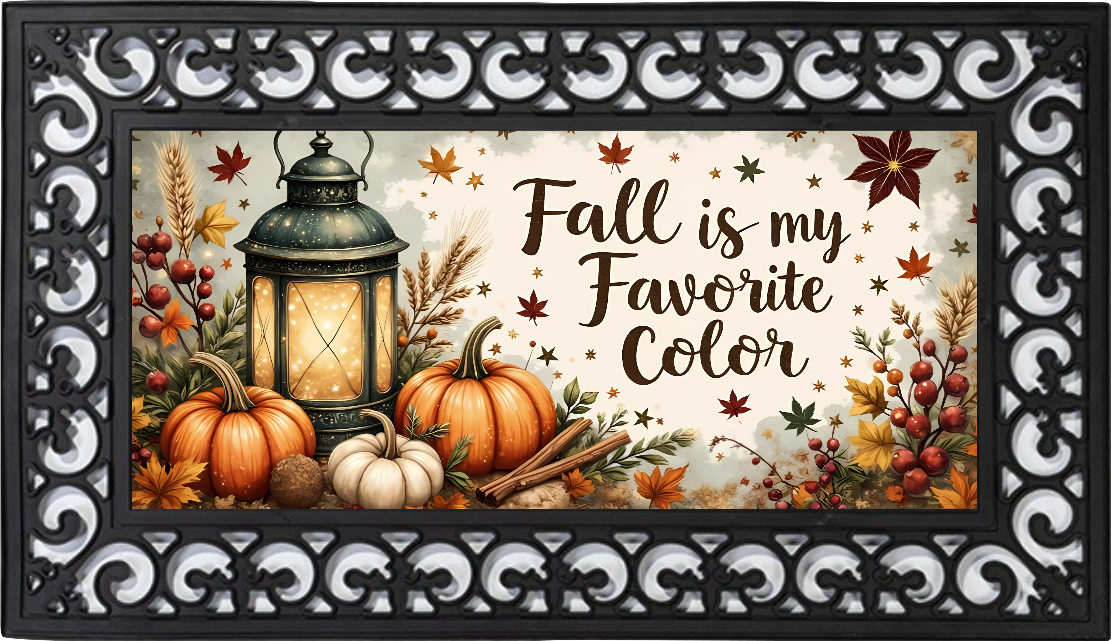 Fall Is My Favorite Color Mat Insert – Autumn Quote Porch Decor