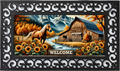 Rustic Barn & Horse Fall Mat Insert – Country Welcome Porch Decor