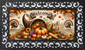 Harvest Welcome Cornucopia Mat Insert Only – Thanksgiving Porch Decor