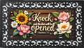 Knock and the Door Will Be Opened – Matthew 7:7 Outdoor Mat Insert