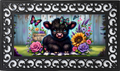 Welcome to Our Home Mat Insert – Highland Cow Spring Porch Decor