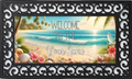 Welcome to the Beach Mat Insert – Personalized Coastal Porch Decor