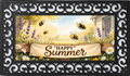 Happy Summer Bee Outdoor Mat – Whimsical Garden Porch Decor