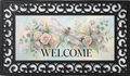Dragonfly Welcome Outdoor Mat – Soft Pastel Garden Porch Rug