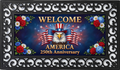Welcome America 250th Anniversary Eagle Patriotic Doormat