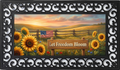 Let Freedom Bloom Sunflower Patriotic Outdoor Doormat Insert