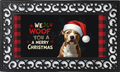 Christmas Dog Welcome Mat Insert – Funny Holiday Porch Decor