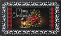 Merry Christmas Lantern Mat Insert – Classic Holiday Porch Decor