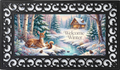 Welcome Winter Deer Creek Mat Insert – Woodland Winter Porch Decor