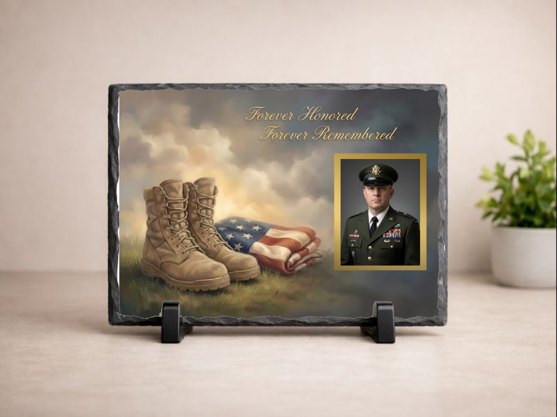 Forever Honored Forever Remembered Army Memorial Slate