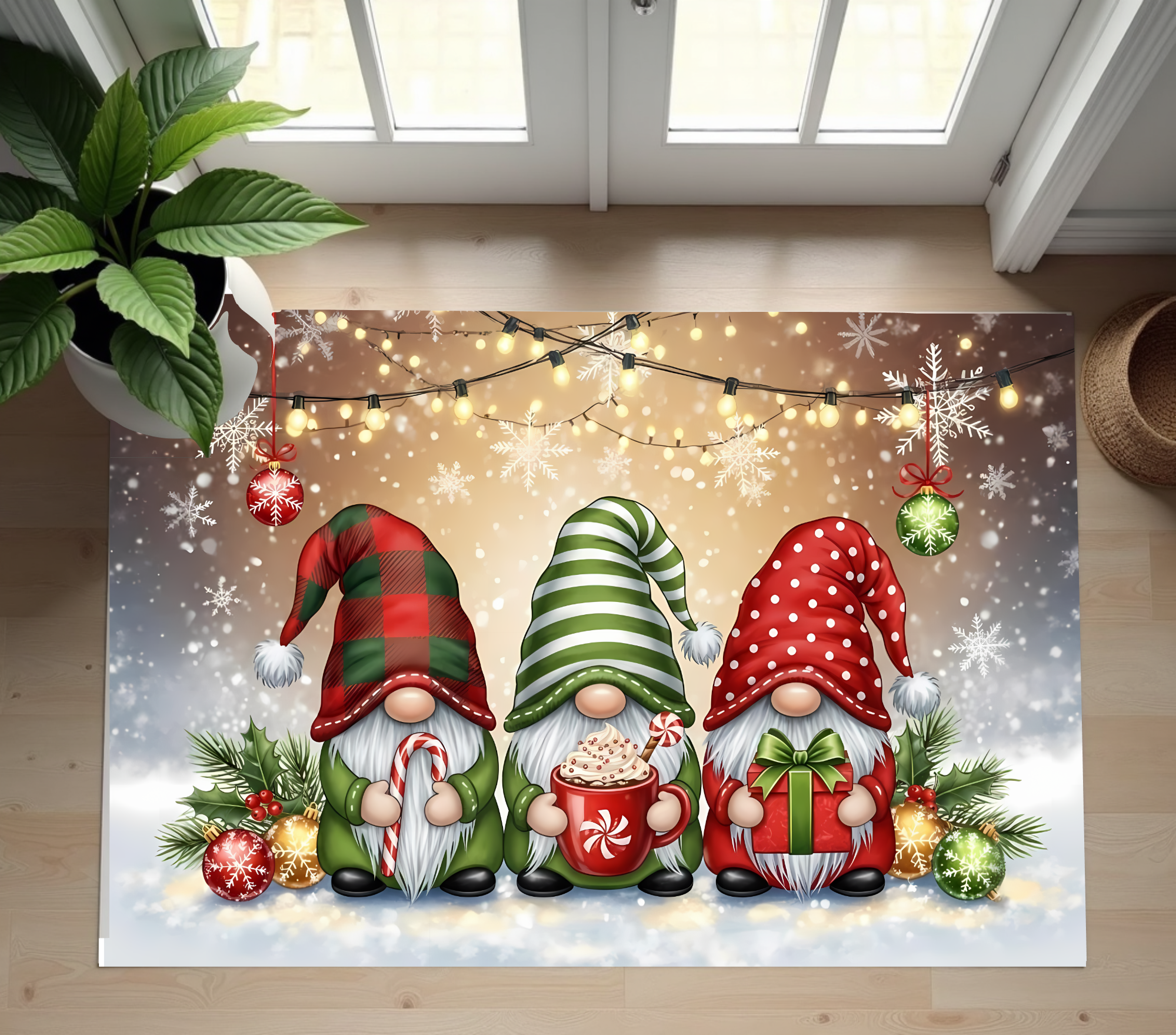 Winter Gnome Rug – Bathroom, Kitchen & Entryway Sizes