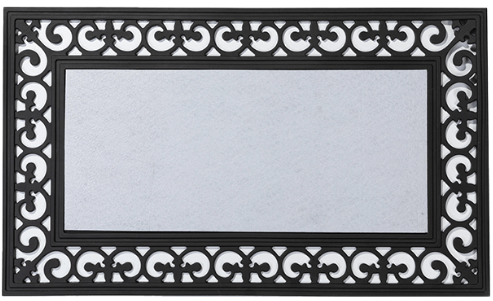 Reusable Rubber Outdoor Mat Base (Insert Sold Separately)