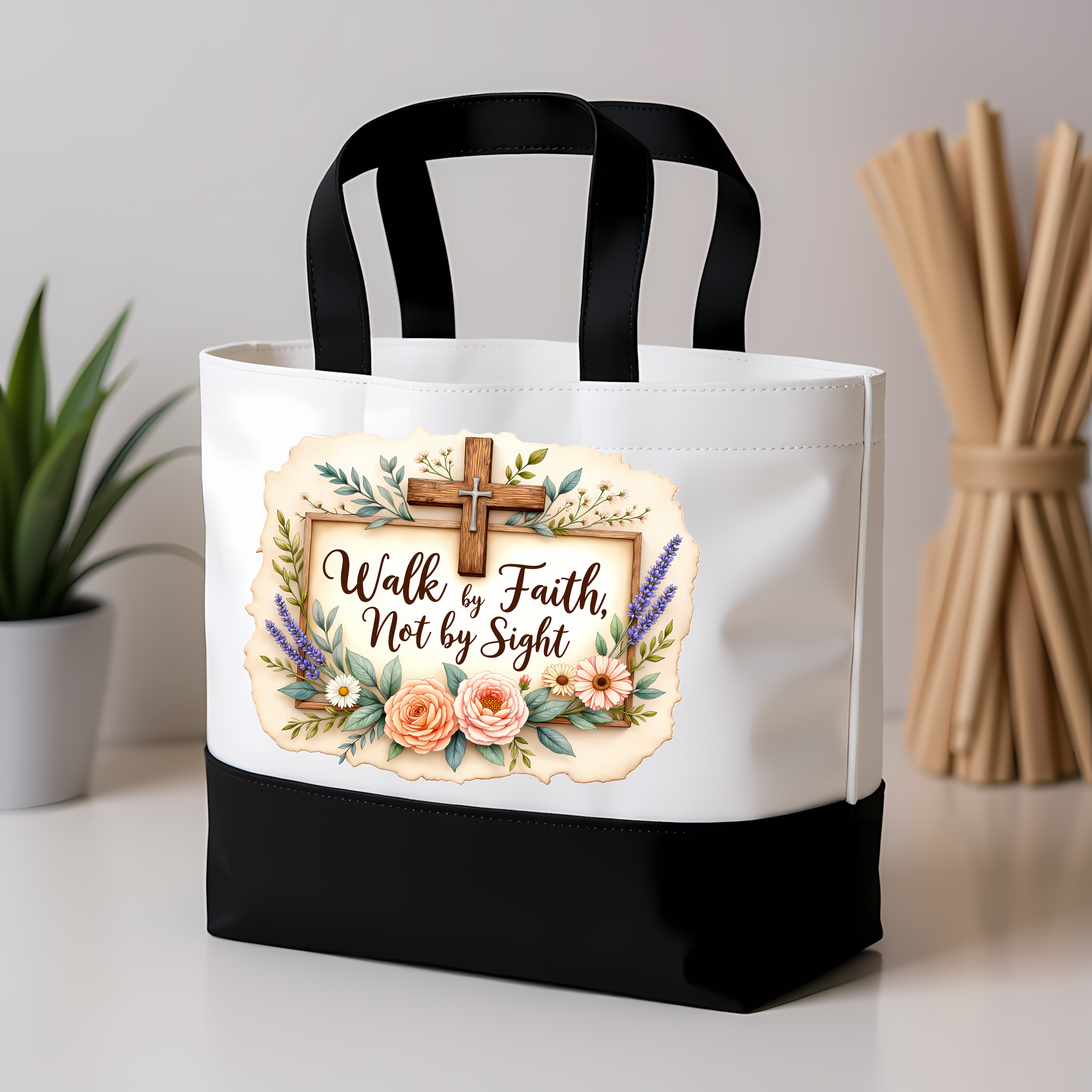 Walk by Faith, Not by Sight Tote Bag